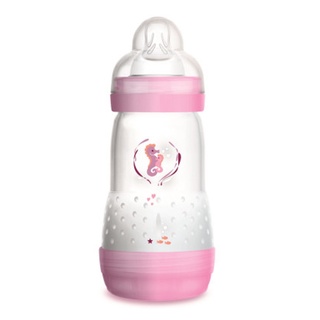 Mamadeira Easy Start Anticólica 260ml Bico 2m+ Rosa - MAM
