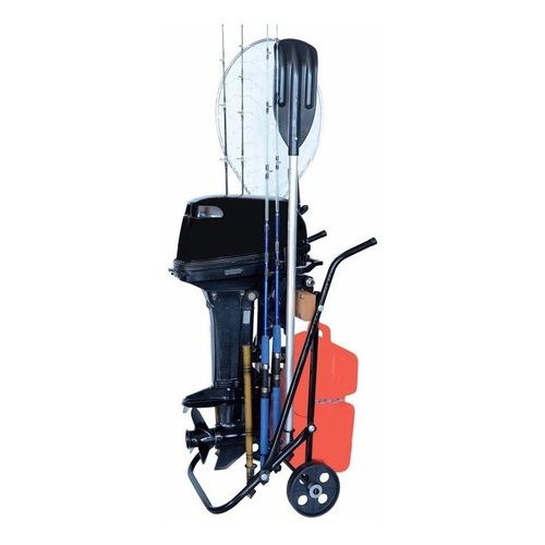 Carrinho Motor Popa Barco Até 25hp - Porta Vara - Porta Remo