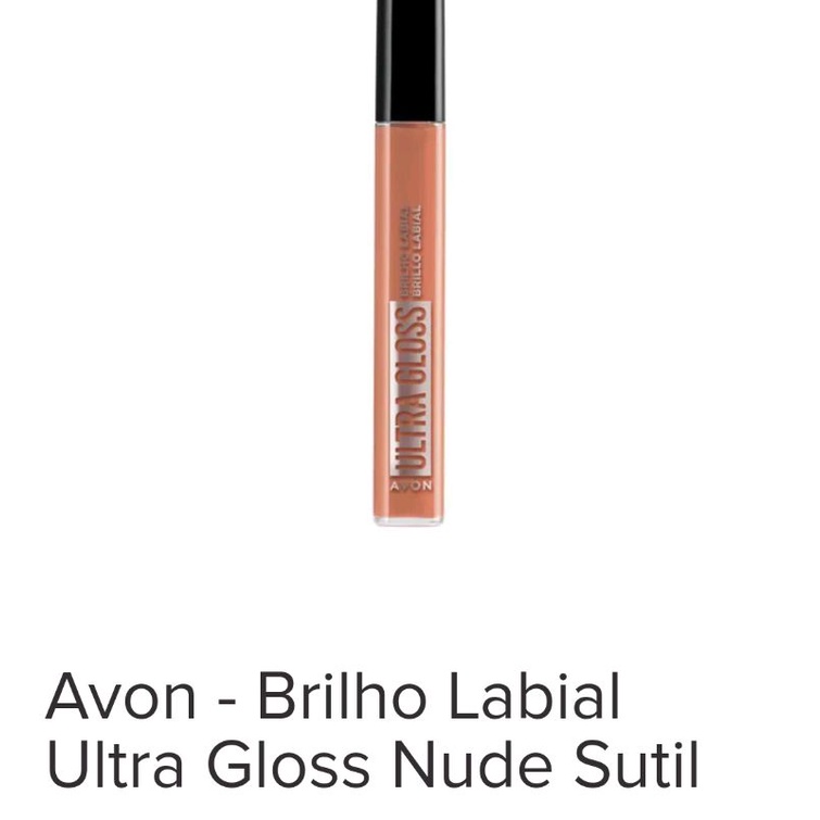 Avon Brilho Labial Ultra Gloss Nude Sutil Shopee Brasil