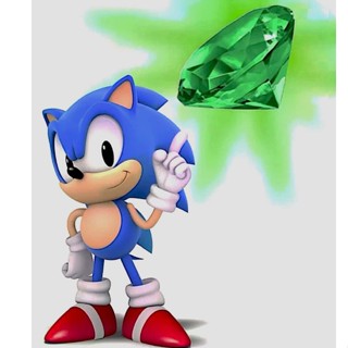 Esmeralda do Caos Sonic Verde em Oferta na Shopee