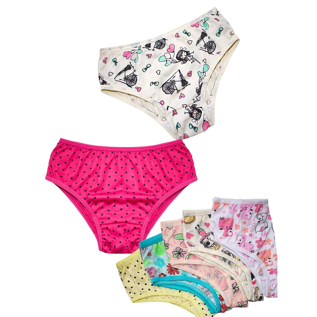 Calcinha Infantil Menina Floral Personagem Confortável | Empório Da Roupa