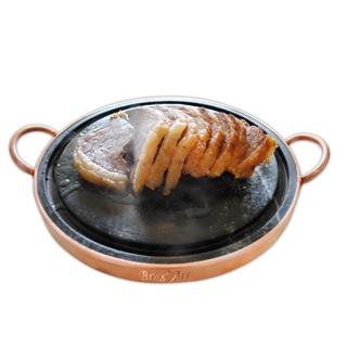 Grelha Chapa De Pedra Sabão 27 centímetros De Diâmetro Para Asssar Carnes em Oferta na Shopee