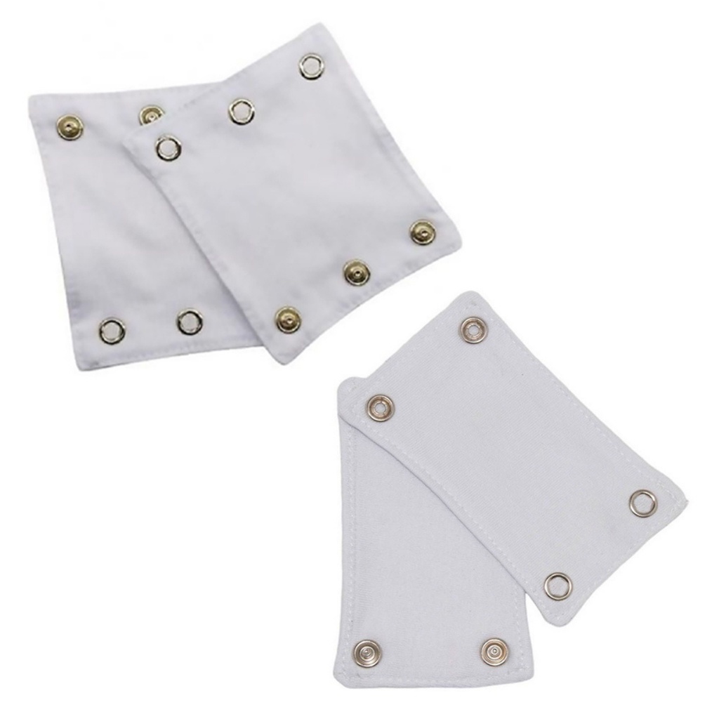 Extensor Alongador De Body 1 Kit Com 2 Botões E 1 Kit Com 3 Botões Branco Unissex