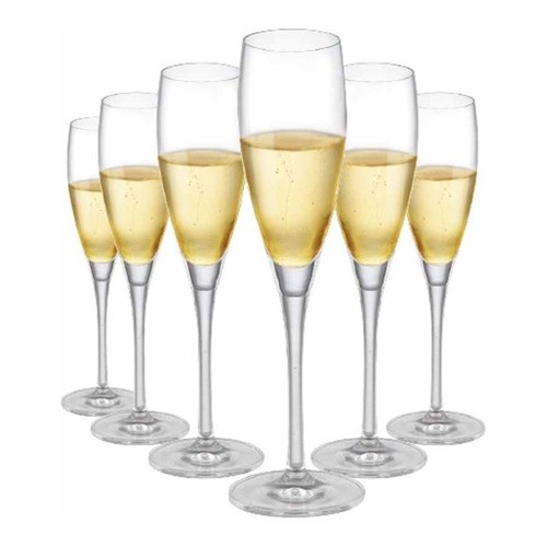 Jogo de Taças de Cristal Proseco para Vinho 135ml 6pcs - Ruvolo - Home & Living