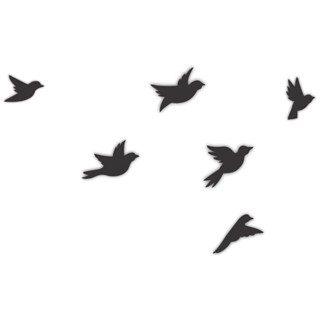 Aplique MDF Decorativo Pássaros Minimalista Cantinho da Maquiagem em Oferta na Shopee