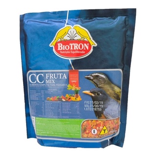 Cc Fruta Mix 500gr - Biotron Alimento Completo Para Pássaros