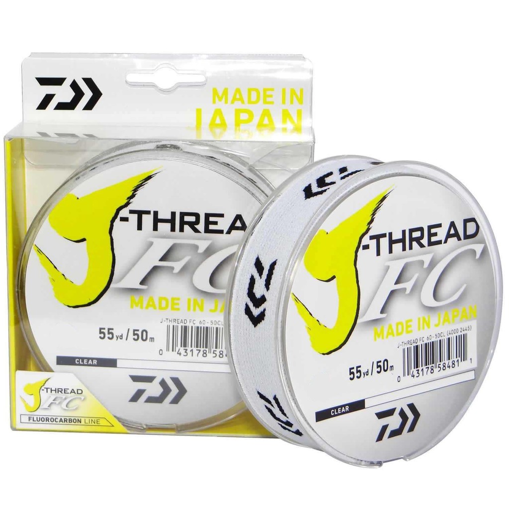 Linha Daiwa Fluorcarbon J Thread Fc Lider (30lb 0,45mm) 50mt  (DISPONIVEL)