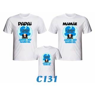 Kit 3 Camisetas Personalizada " O Poderoso Chefinho " para Aniversário ou festa Temática