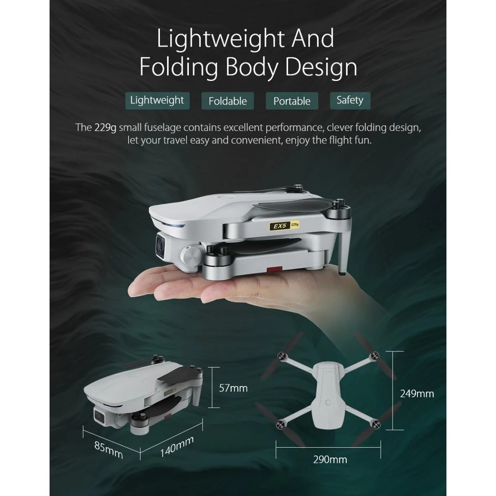 eachine ex5 4k gps drone