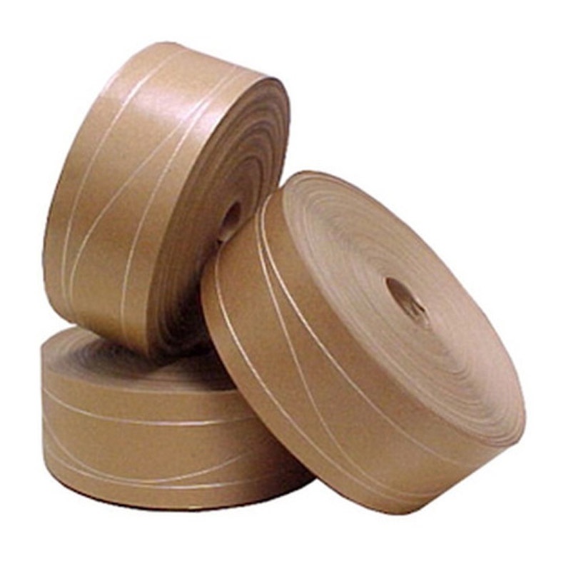 KIT 3 Rolo Fita Gomada 70mm Com Reforço Empacotamento 3,80kg