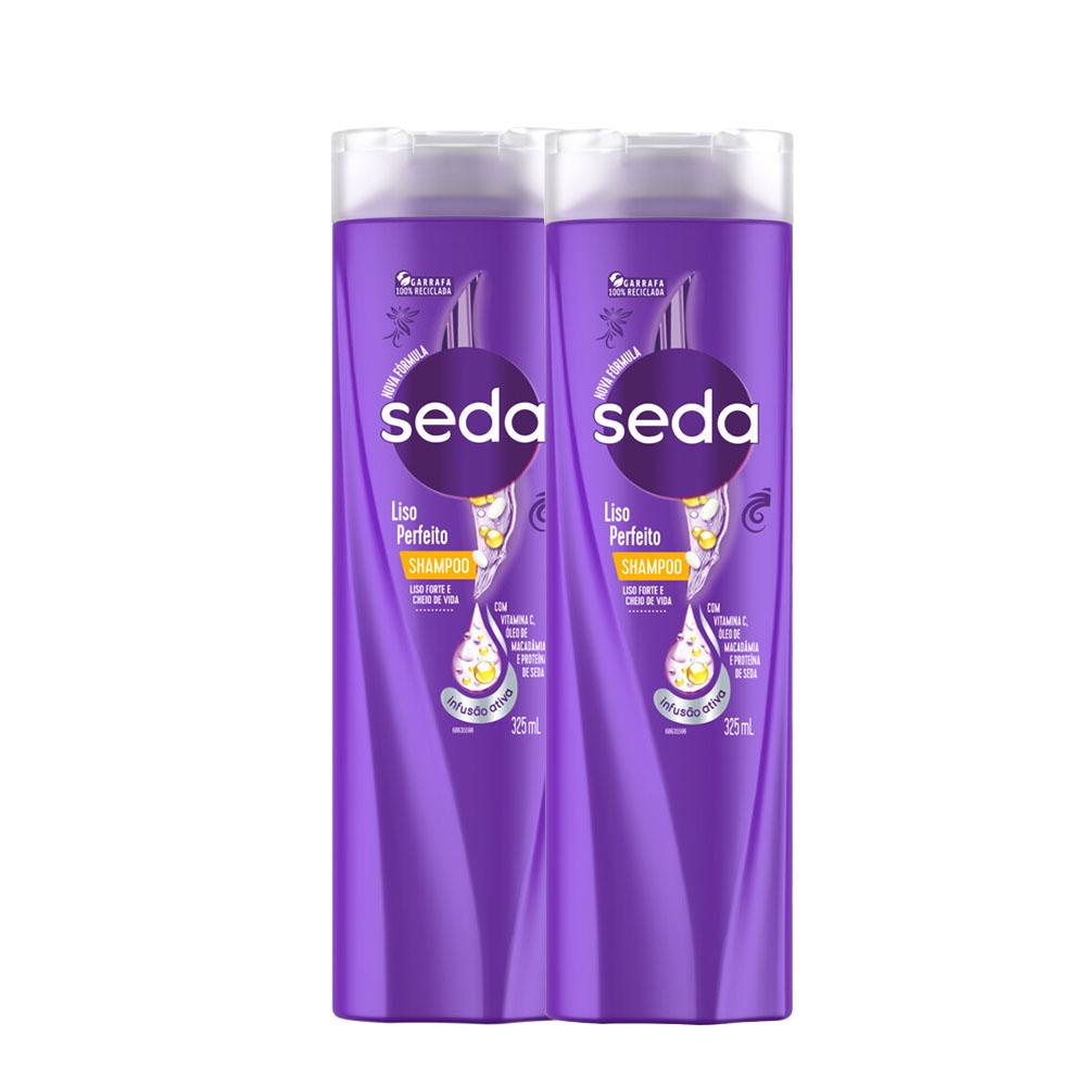 Kit 2 Shampoos Seda Cocriações Liso Perfeito 325ml em Oferta na Shopee