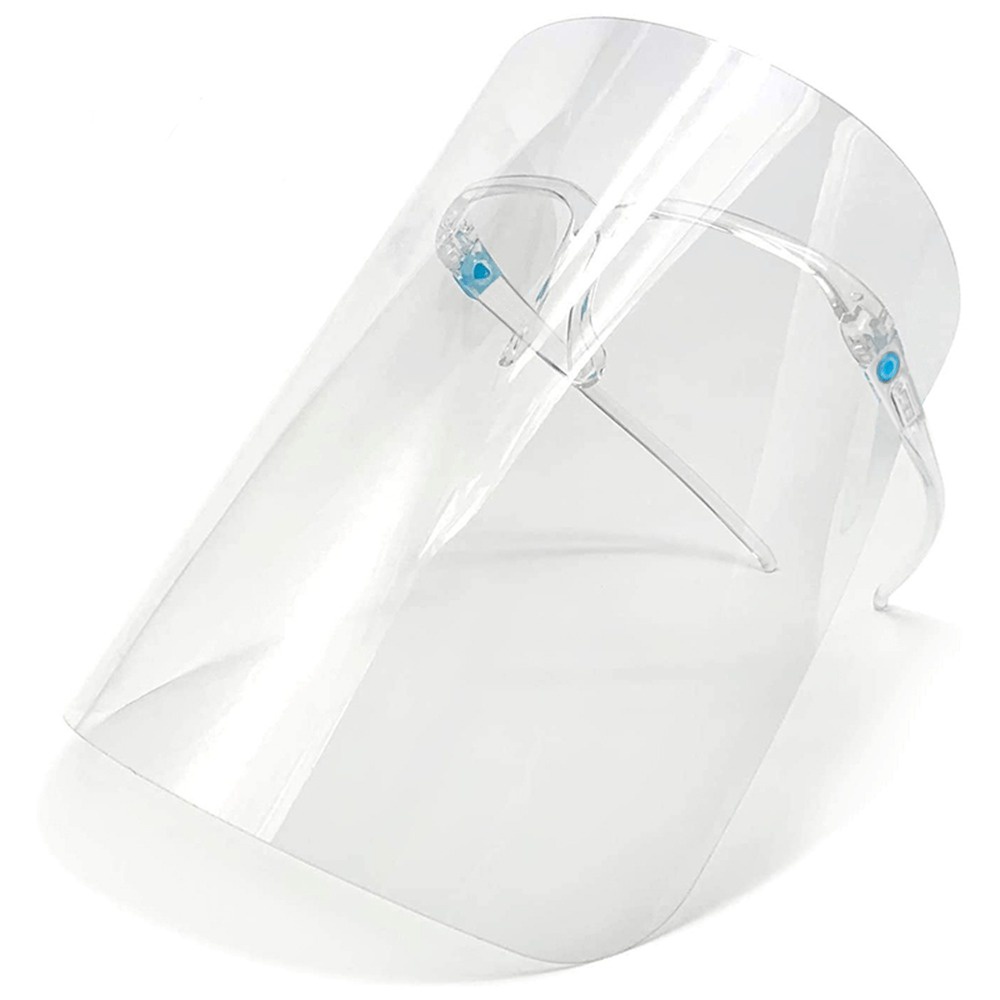 Kit 2 Protetores Facial Face Shield Com Óculos Anti Respingo Confort em Oferta na Shopee