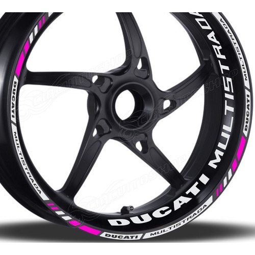 Friso + Adesivo Refletivo M9 Roda Moto Ducati Multistrada