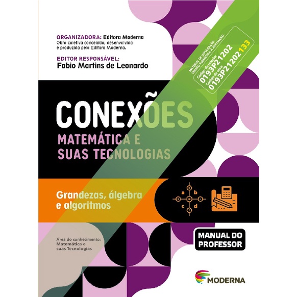 conexões- matemática e suas tecnologias-Grandezas,álgebra e algorritmo-livro do professor