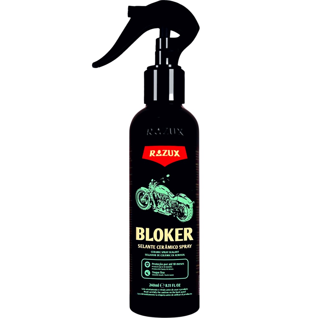 Bloker Selante Cera Spray Para Moto Proteção 240ml Razux em Oferta na Shopee