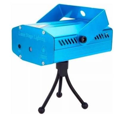 Mini Canhão LED Efeitos de Luz Projetor Holográfico Laser para Festas Bivolt