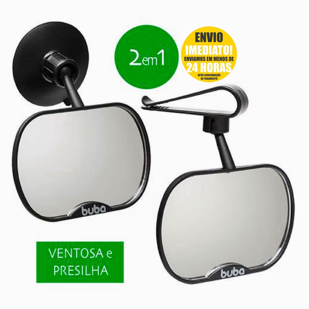 Espelho Carro Para Ver Bebe Buba Posicione - BUBA | Shopee Brasil