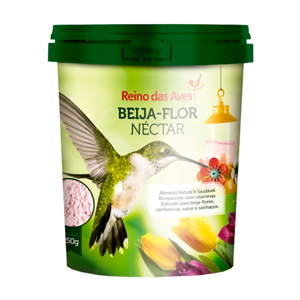 Nectar Para Beija flor Pote 250g - Reino Das Aves em Oferta na Shopee