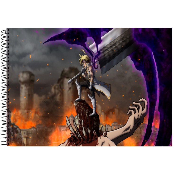 Caderno Personalizado Anime Nanatsu No Taizai / Meliodas