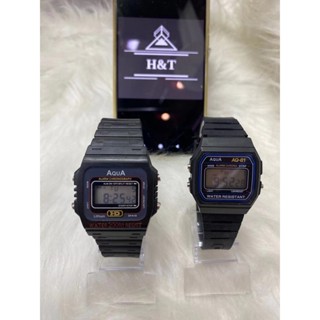 Relógios Masculinos de Pulso Aqua AQ Digital esportivo grande e pequeno feminino em Oferta na Shopee