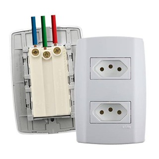 Tomadas Monobloco Dupla 20a Ilumi Fácil Instalação