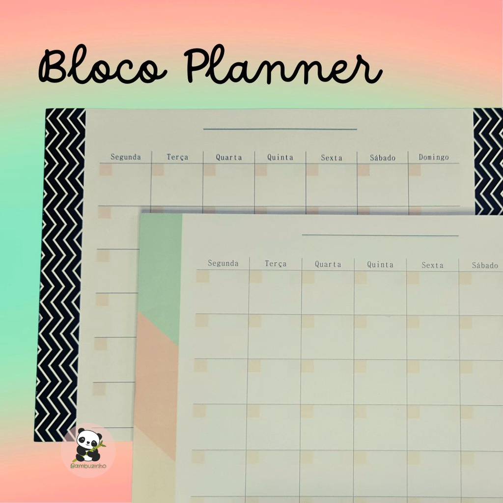 Bloco Planner Mensal Interponte 30cm x 21cm 30 folhas | Shopee Brasil