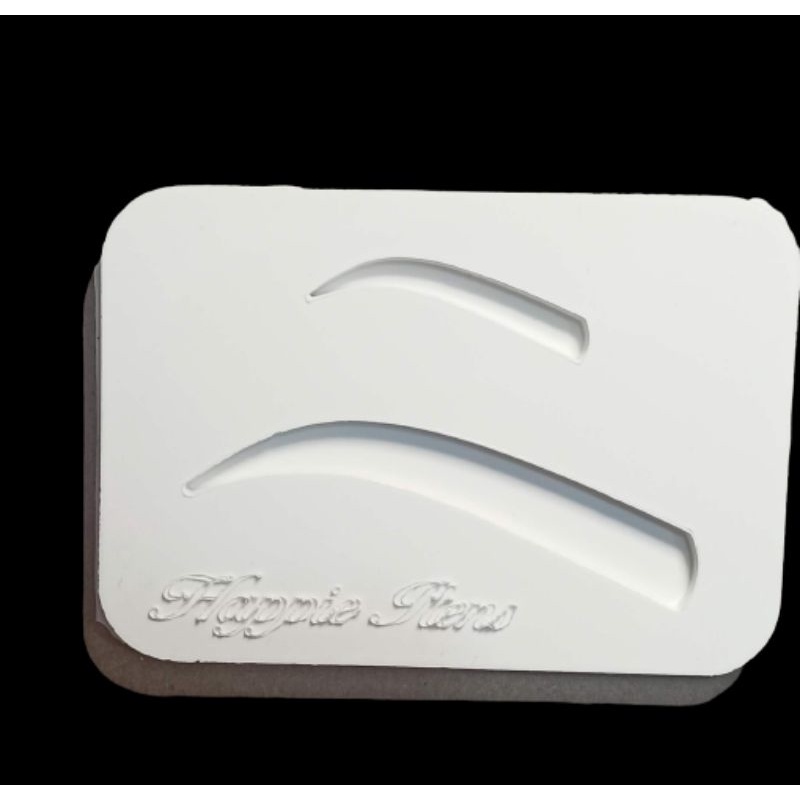 Molde Em Silicone para Sobrancelha DIY - Molde Simples Duplo Forma de Sobrancelha Artesanato Resina