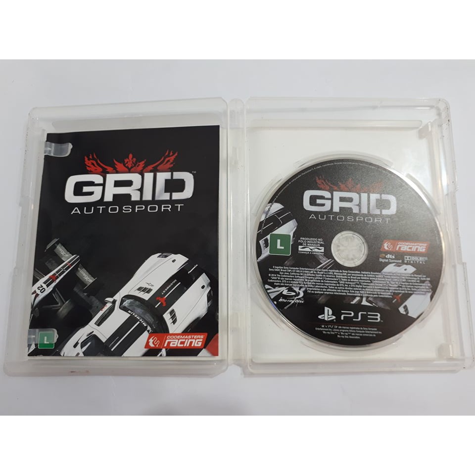 grid autosport para ps3 em mídia digital