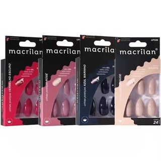 Unhas Posticas Formato Stiletto/BAILARINA (24 unhas)- Macrilan