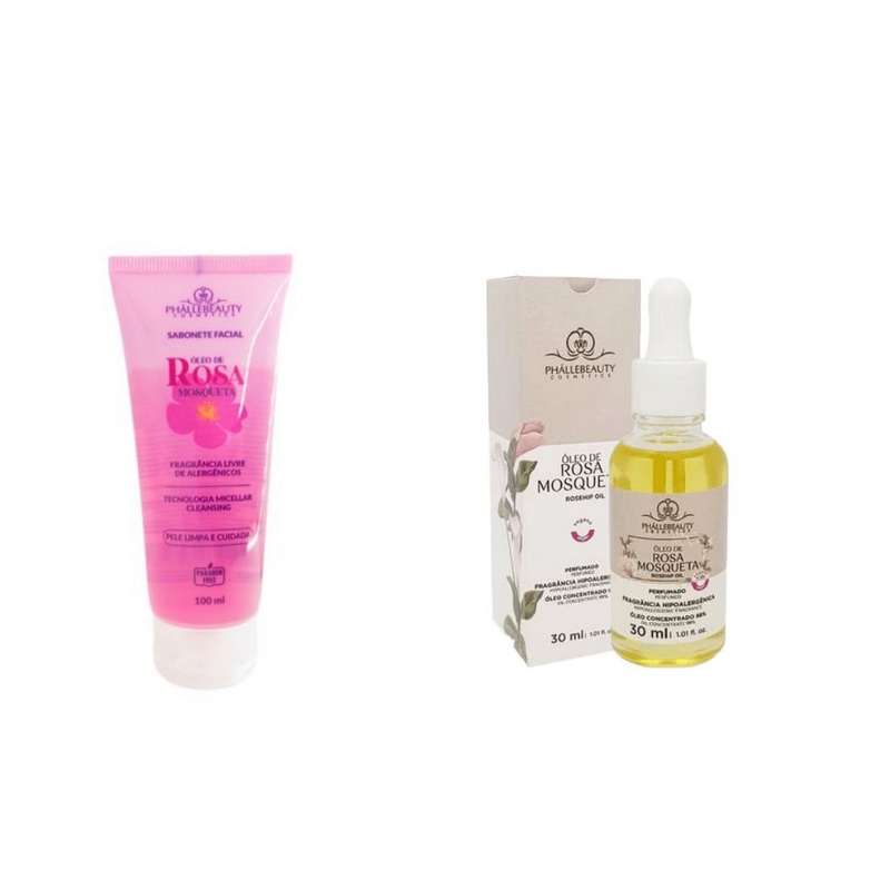 Sabonete Rosa Mosqueta + Óleo Rosa Mosqueta PhálleBeauty - Beauty