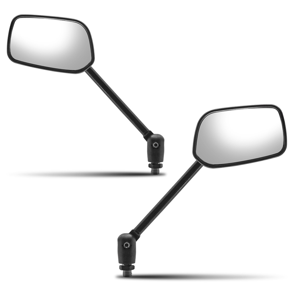 Par Mini Retrovisor Articulado Modelo Original Pro Tork Compatível com Motos Yamaha em Oferta na Shopee