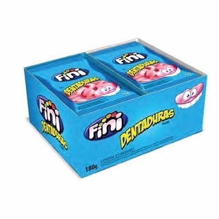 Bala De Gelatina Dentaduras 12x15g - Fini