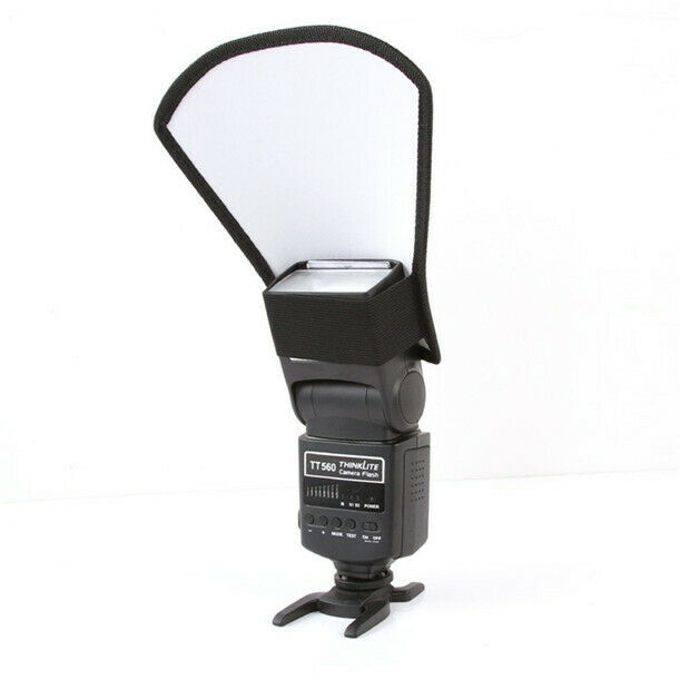 Difusor Rebatedor Universal Para Flash Speedlight 2 Lados