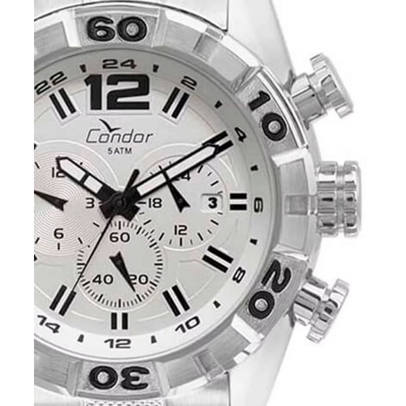 Relogio Condor Prateado Masculino Covd33au/3b Cronografo