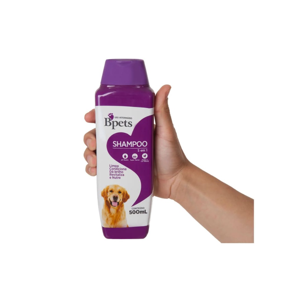 Shampoo Para Cachorros E Gatos 5 Em 1 Limpa Da Brilho Maciez