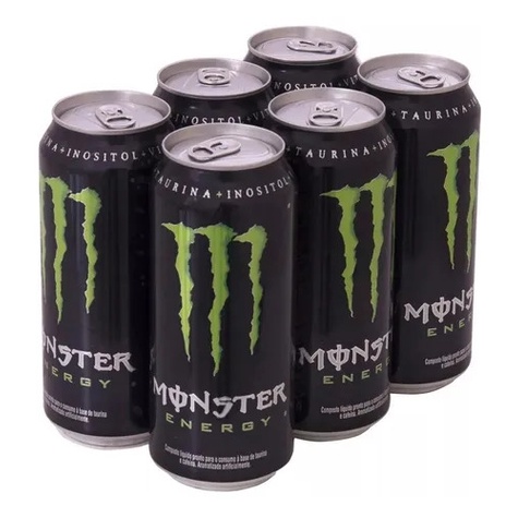 Fardo com 6 Unidades Energetico Monster Classico 473ml
