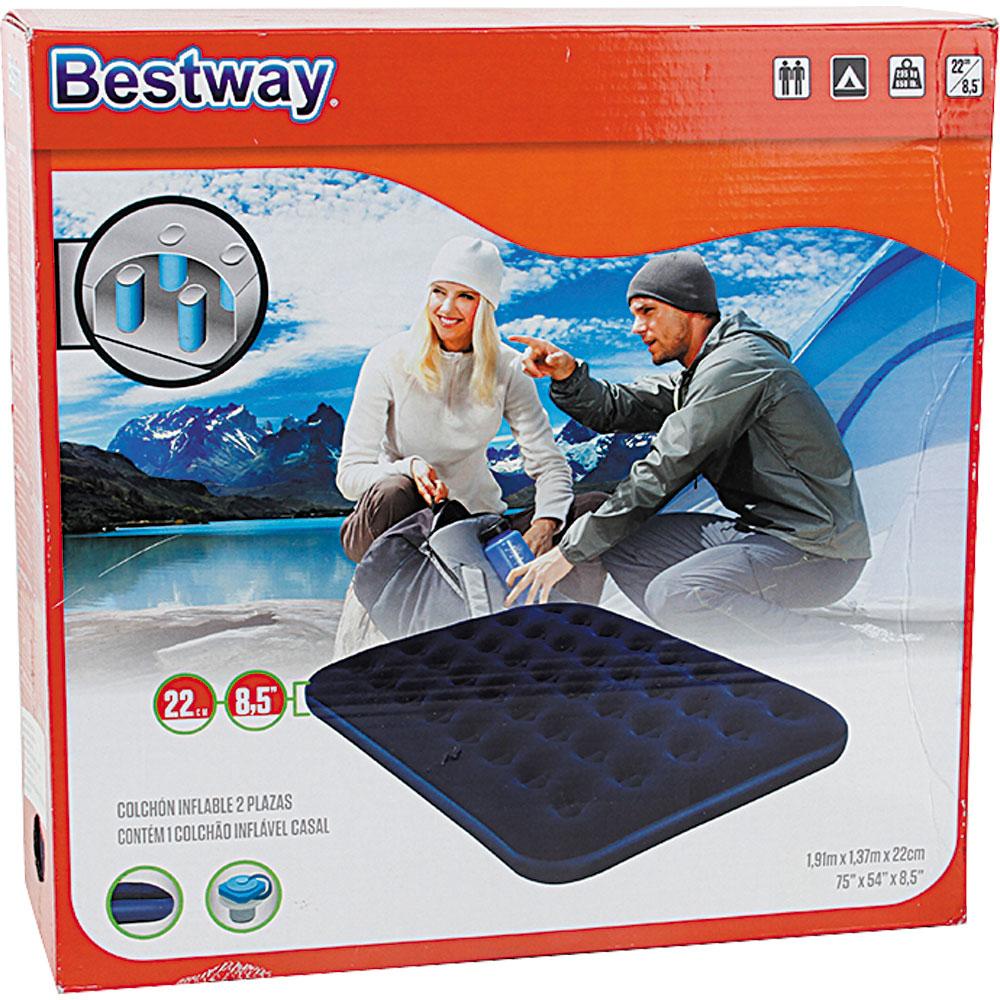 Colchão Inflável Aveludado Casal 67002 Bestway - Sports & Outdoors