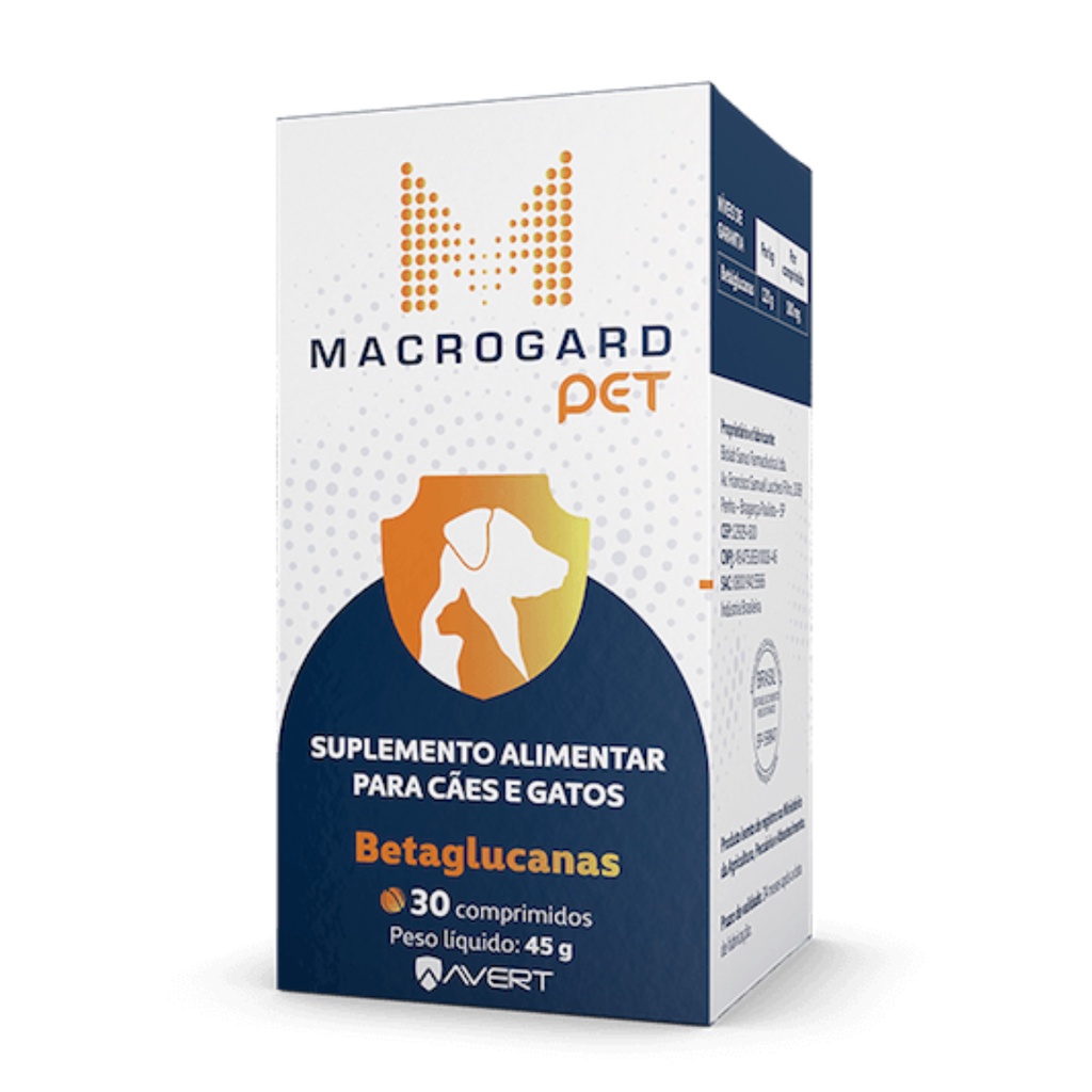 Macrogard Pet para Cães e Gatos 30 comprimidos Avert em Oferta na Shopee