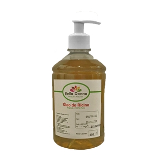 Óleo Rícino Puro 500ml C/ Bico Dispenser