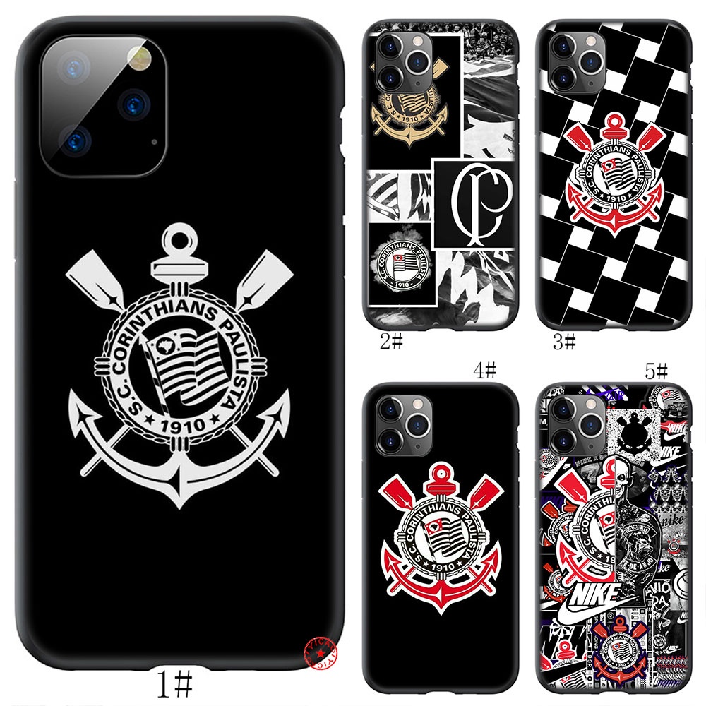 Capa Flexível Do Corinthians SL43 Para iPhone 5 5S 6 6S 7 8 11 Pro Max Plus SE XR