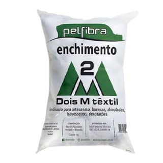 Enchimento fibra siliconada PET FIBRA - Dois M Têxtil - 100 g