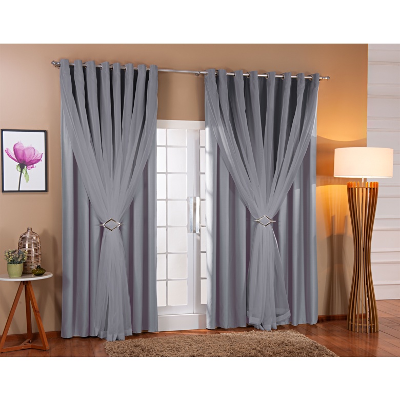 Cortina para Sala Cor Avelã: Onde Comprar | BuscaProdutos