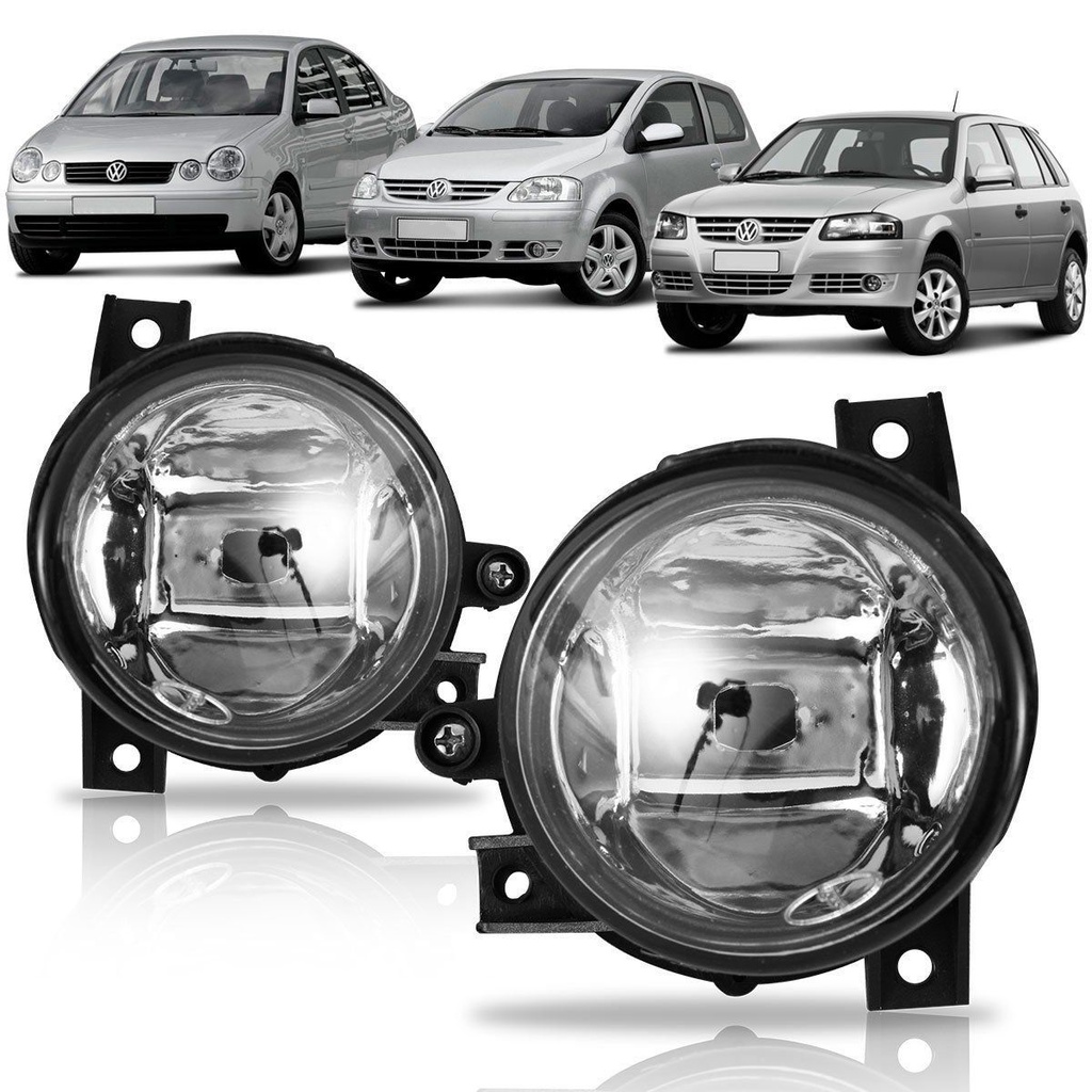 Par Farol Milha Gol Parati Saveiro G4 Fox Polo 03 04 05 06 2007 2008 2009 2010 2011 2012 2013 2014