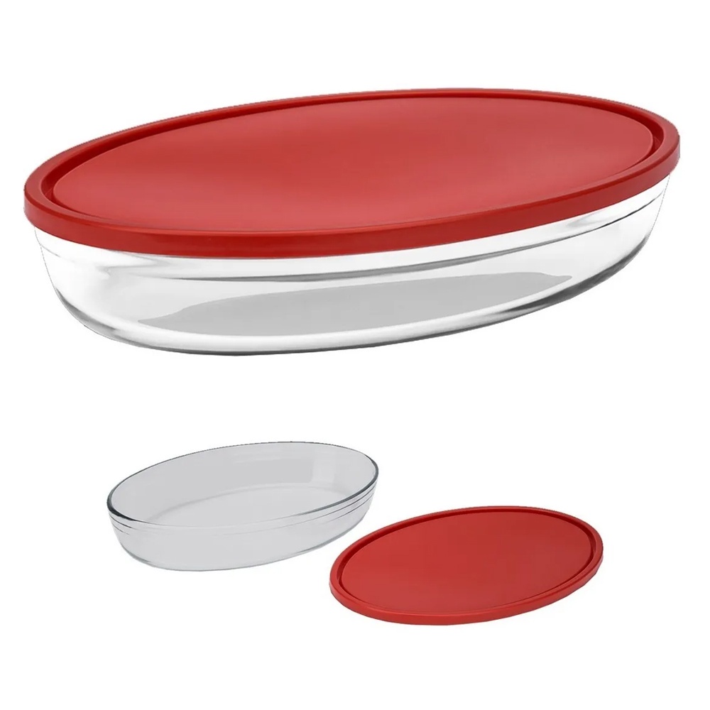 Assadeira Oval Com Tampa 3L Cheff 0207/007 Brinox