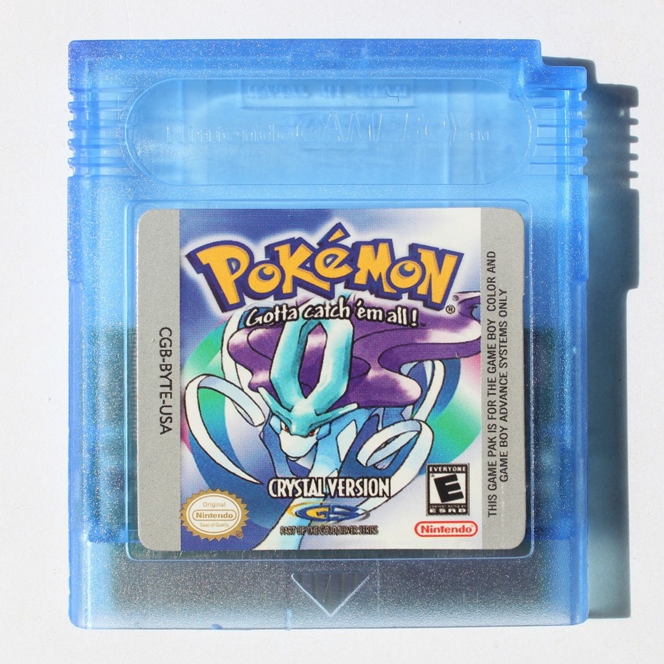 Pokémon Crystal Cartucho Fita Game Boy Color Gbc Gba GameBoy Advance Escorrega o Preço