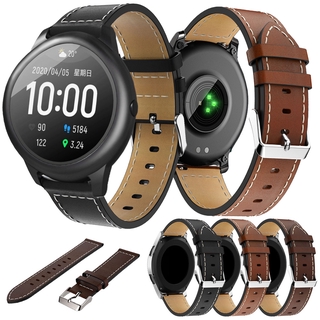 Pulseira De Couro De 22mm Para Xiaomi Haylou Solar LS05 Banda Esportiva Substituição Inteligente Cinto