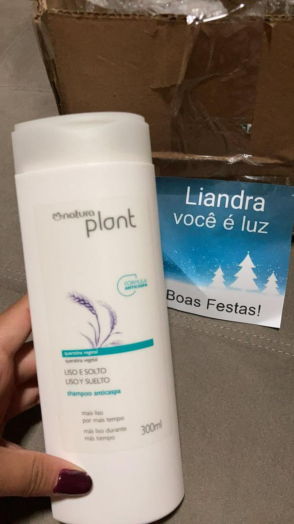 Natura Plant Shampoo Liso e Solto - Formula Anticaspa 300ml/ Condicionador  Pós Química | Shopee Brasil