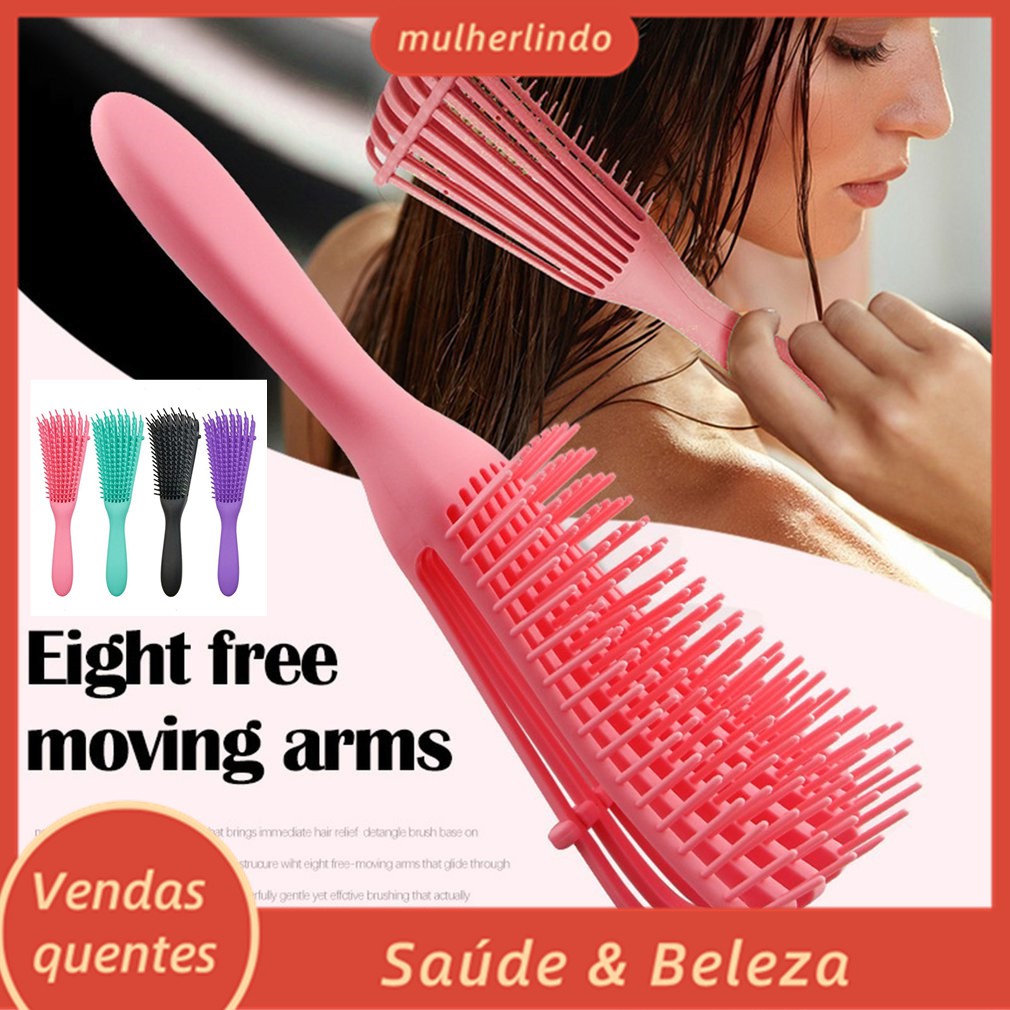 Octopus Comb New Style Hairdressing Multifunctional Styling Smooth Hair  Massage Comb Anti-static Air Octopus Comb | Shopee Brasil
