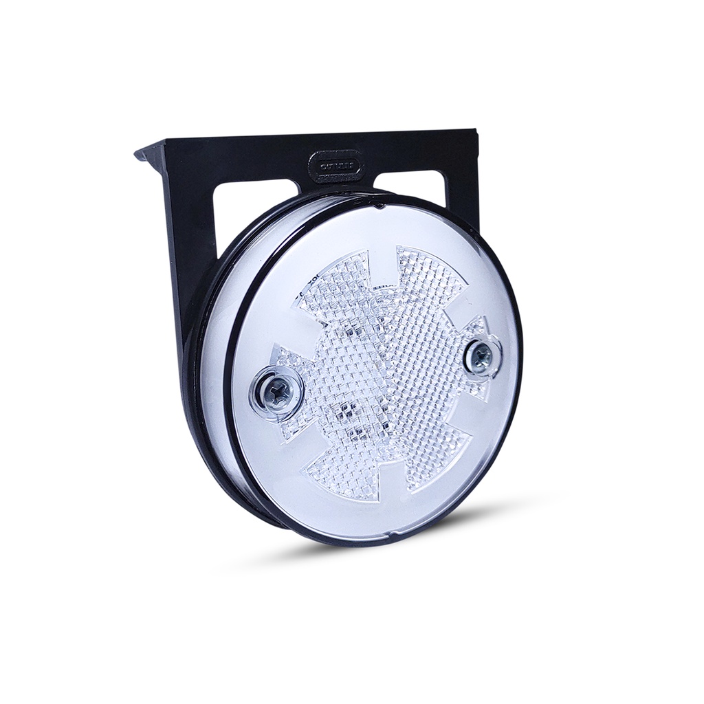 8 X Lanterna Lateral Apolo 6 Leds Bivolt 85mm Carreta Randon – Branca