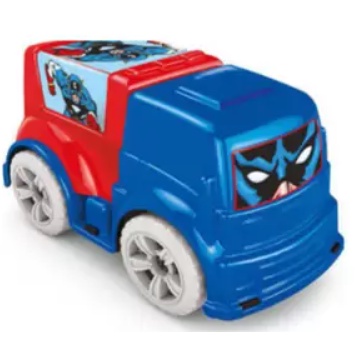 Carrinho Brinquedo Capitão América de Plástico GGB.   Brinquedo para o dia das Crianças Presente de Aniversário